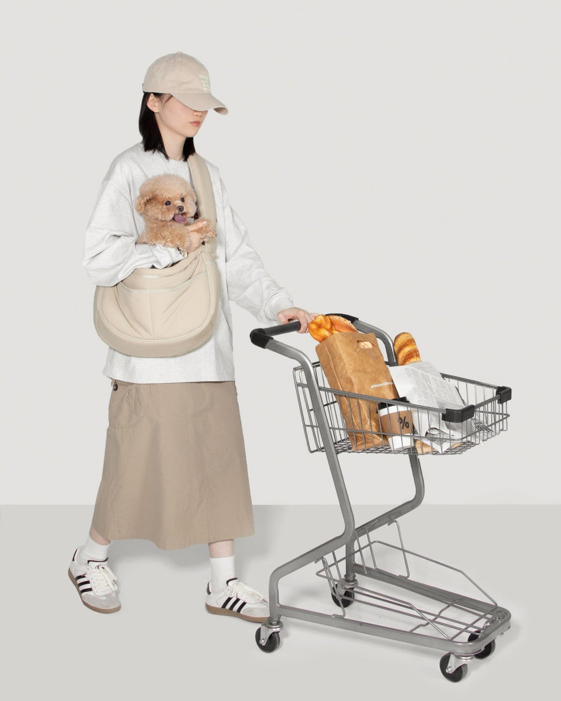 Marshmallow Pet Crossbody Travel Bag
