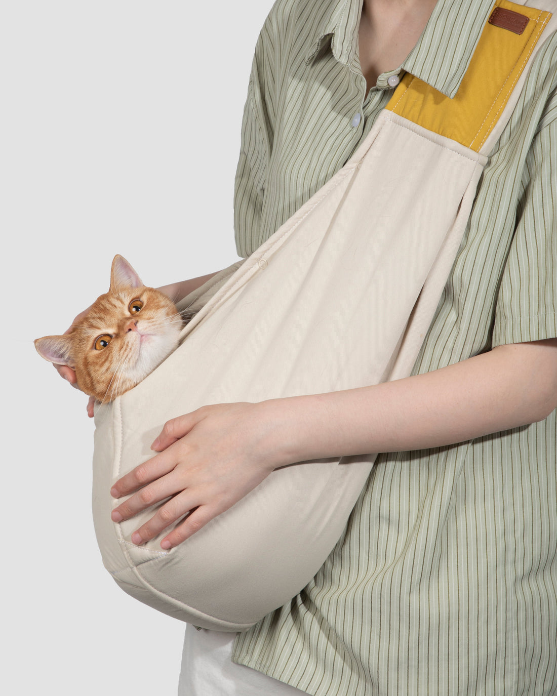 Cotton Webbing Crossbody Pet Bag