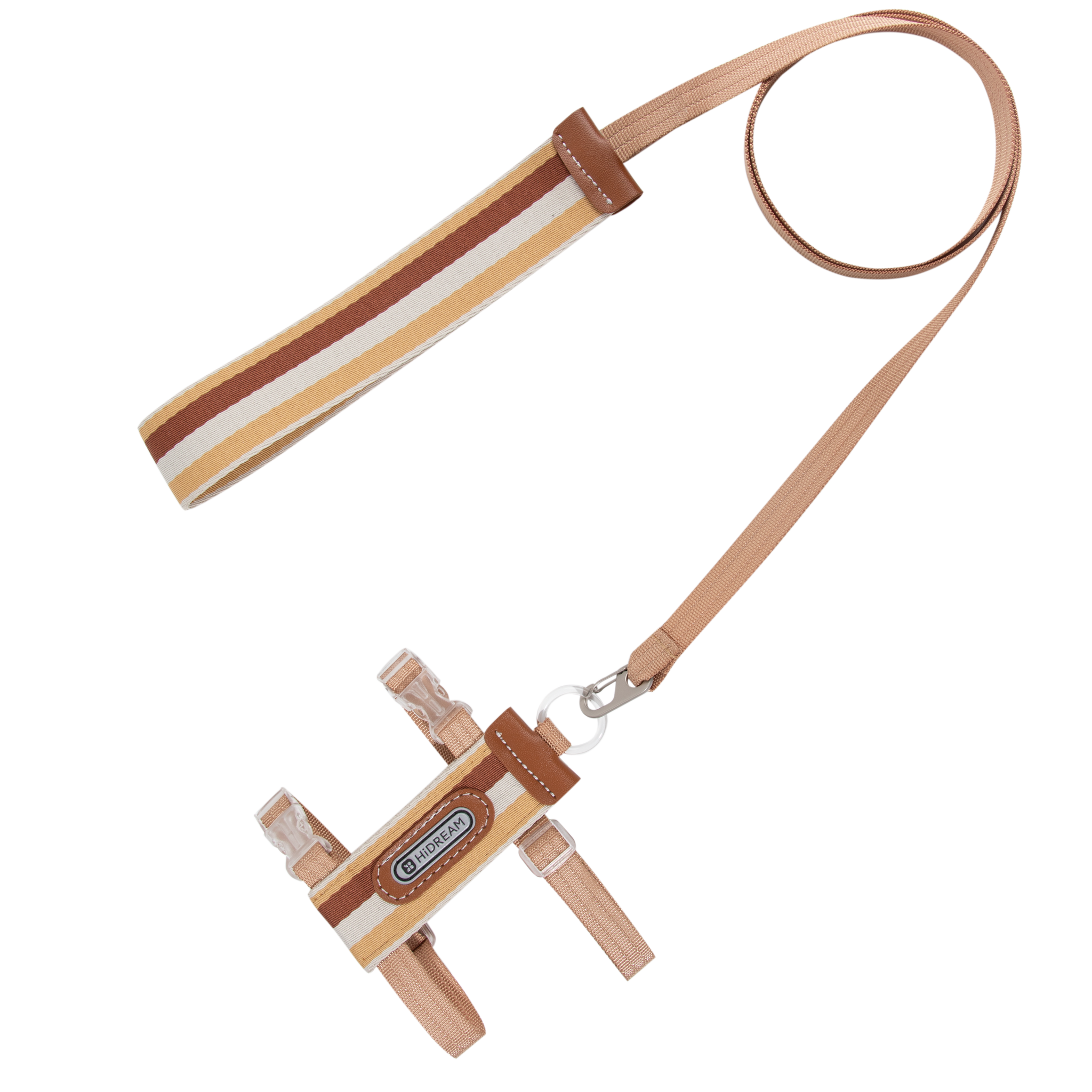 Striped Cat Harness and Leash Walk Set